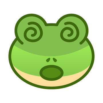 Confuse Frog Emoticon