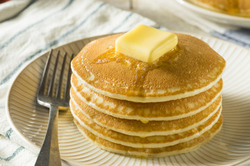 Sweet Homemade Stack of Pancakes