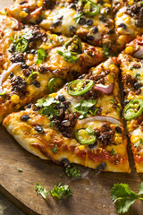 Homemade Spicy Mexican Taco PIzza