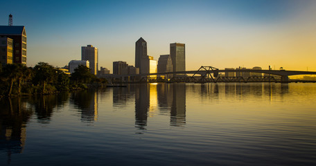 Fototapeta na wymiar Jacksonville Skyline