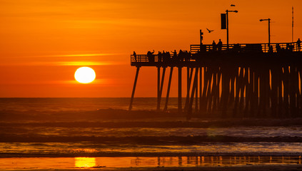 Pismo Beach Pier at Sunset