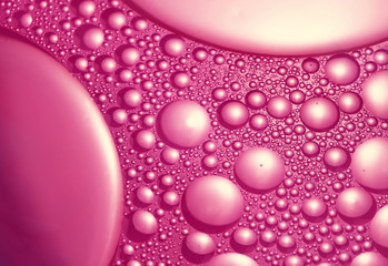 abstract pink oil balls