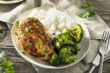 Healthy Homemade Chicken Breast and Rice