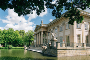 Fototapeta na wymiar Royal summer residence in Lazienki Park. Warsaw, Poland
