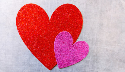 Fototapeta premium Glitter Hearts Valentine
