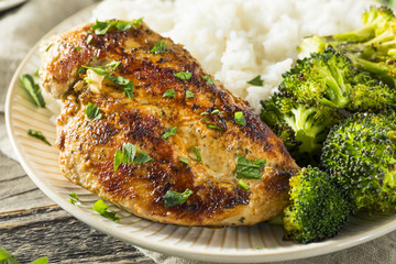 Healthy Homemade Chicken Breast and Rice