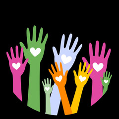 Hands and heart donation donor concept2