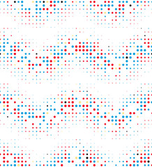 Abstract seamless pattern of geometric semitones.