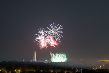 Feuerwerk Pyrotechnik Berlin Silvester Neujahr Nacht Pyronale