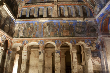 interior of Tokali Kilise with frescoes (Church of the Buckle)