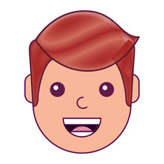 character man face laughing happy image vector illustration drawing design