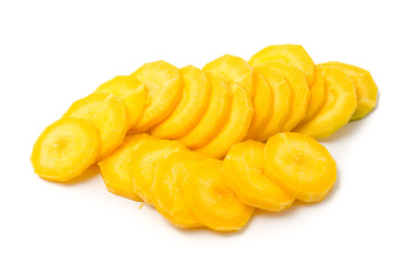 Gelbe Karottenscheiben
