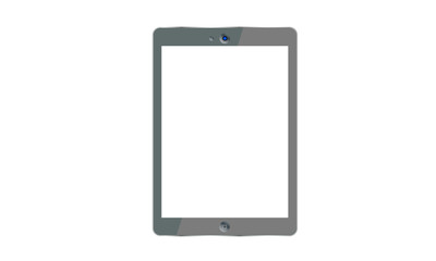 Tablet PC with blank screen.