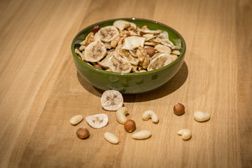 Trockenfrüchte mit Nüssen