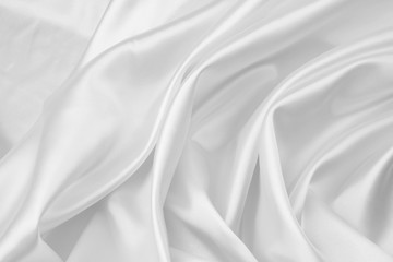 White silk fabric