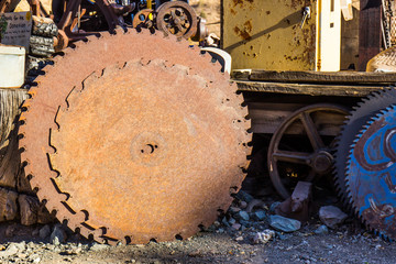 Multiple Large Cutting Saw Blades