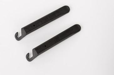 Handy, lightweight, tire lever set, tool for changing punctured tube