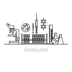 Obraz premium Medical banner of linear graphics.