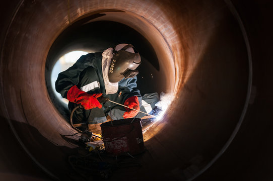 Offshore worker in the oil and gas industry in Angola