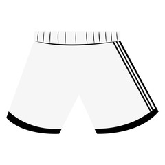 Isolated sport uniform