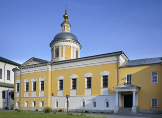 Fototapeta na wymiar Church of St. Sergius of Radonezh at Epiphany Old-Golutvin Monastery in Kolomna. Russia