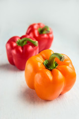 orange and red paprika