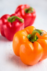 orange and red paprika