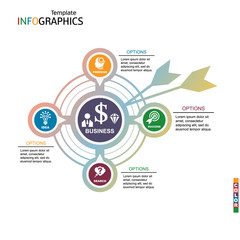 infographics business template elements