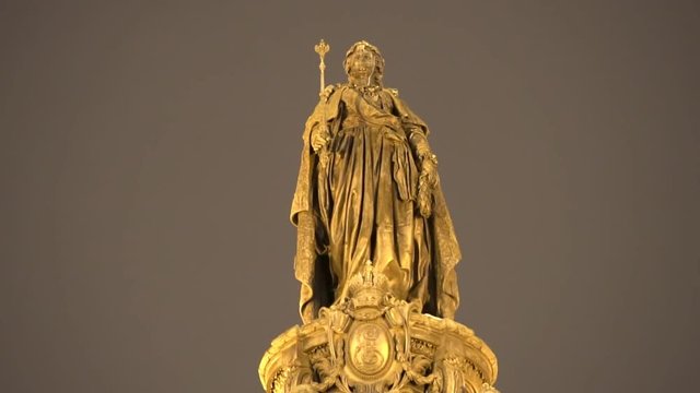 Historical monument to Catherine the Great in St. Petersburg.