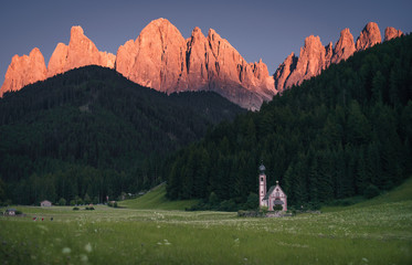 Val di Funes - sunset