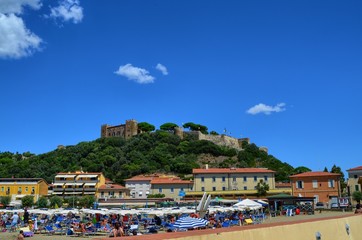 Castiglione della Pescaia, Tuscany, Italy 18 August 2014, 5.00 pm. View from below, towards the top...