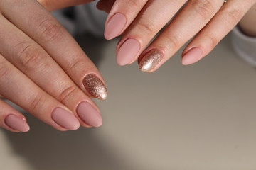 stylish design of manicure