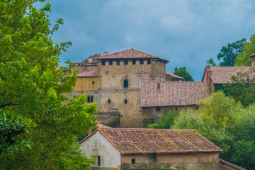 Fototapeta na wymiar The charming medieval village of Santillana del Mar, a historic town in Cantabria, Northern Spain.