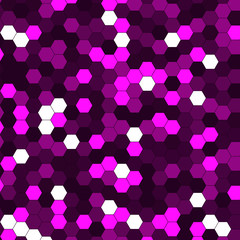 Abstract background of multicolored hexagon. 