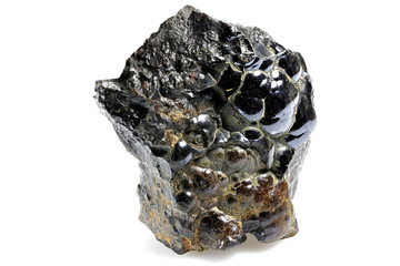 hematite from Morocco isolated on white background