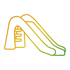 kid slide playground toy icon vector illustration