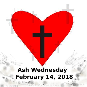 2018 ash wednesday date icon