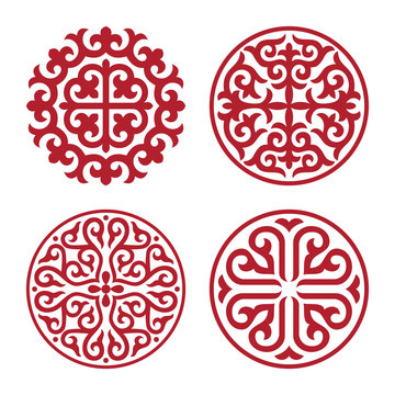 Traditional ornament of middle Asia