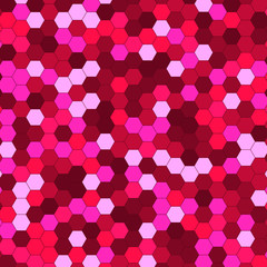 Abstract background of multicolored hexagon. 