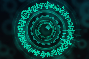 green abstract background