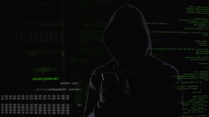 Dangerous male releasing mobile virus application, new technology, security