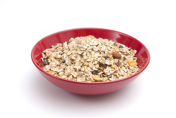 Healthy Breakfast of Organic Muesli