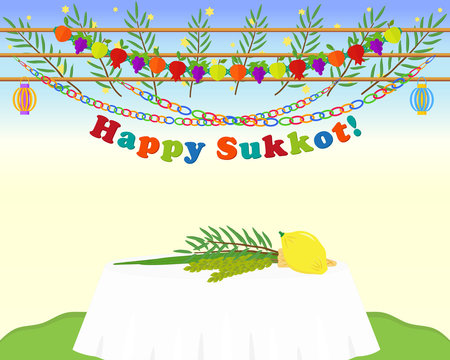 Jewish holiday of Sukkot, four species