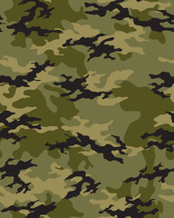 Fototapeta premium Fashionable camouflage pattern, fashion design. Seamless illustration