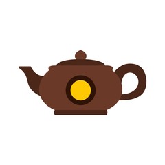 Teapot icon, flat style