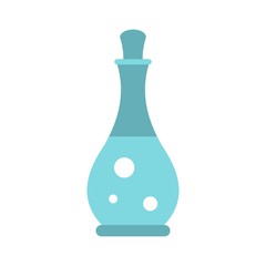 Massage oil icon, flat style