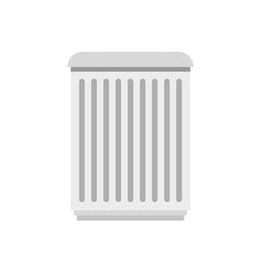 Trashcan icon, flat style