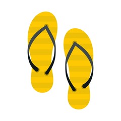 Flip flop icon, flat style