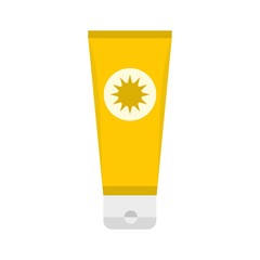 Sunscreen icon, flat style