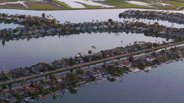 California circa-2017, Aerial view of Bel Marin Keys new Novato, CA